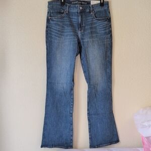 American Eagle Outfitters Women's Flare Blue Jeans